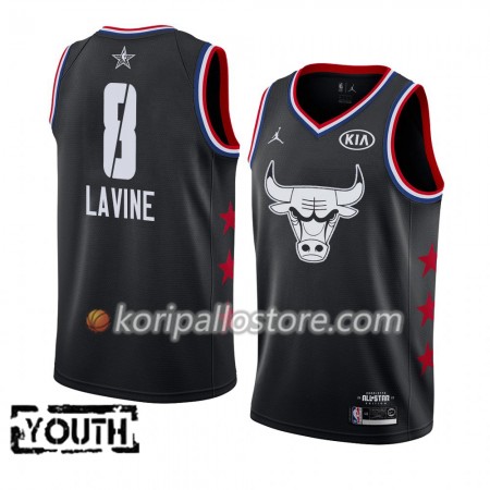 Chicago Bulls Zach LaVine 8 2019 All Star Jordan Brand Musta Lasten Pelipaidat Swingman